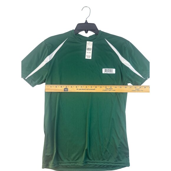 Soffe Athletic Soccer Shirt Green Size M Moisture Wicking Sports Tee - Picture 2 of 8